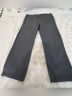 Diamond Gusset Men's Straight-Leg Denim Charcoal Pants 42x29